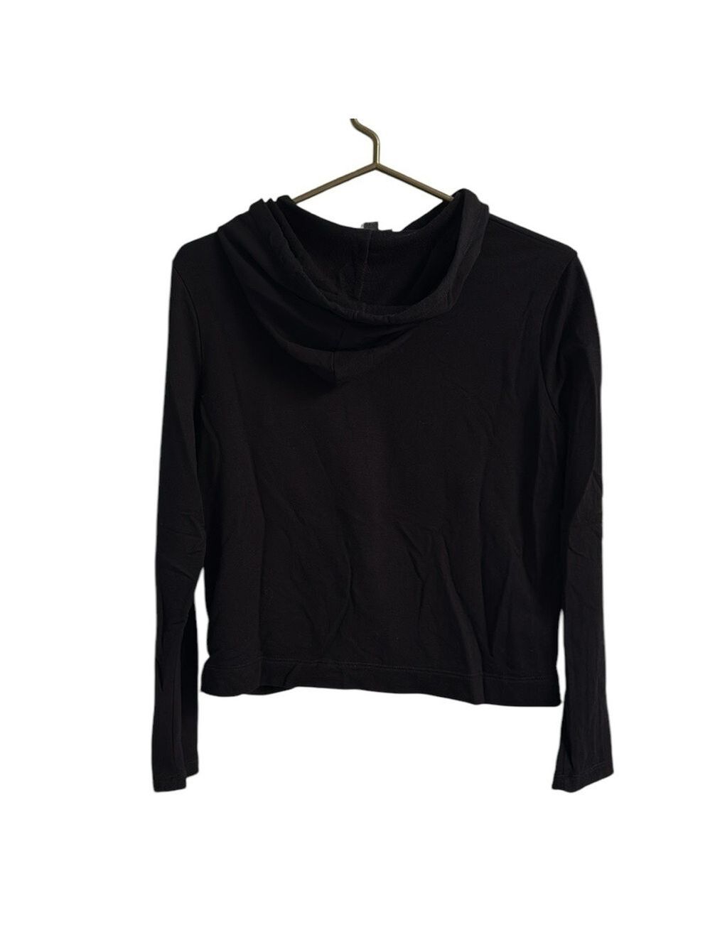 Anthropologie Drew Twist Front Pullover Black Hoodie Size Small - Picture 11 of 11